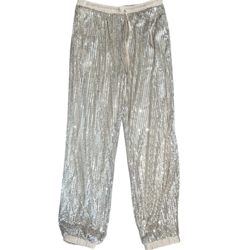 Main Strip Champagne, Sequin Joggers